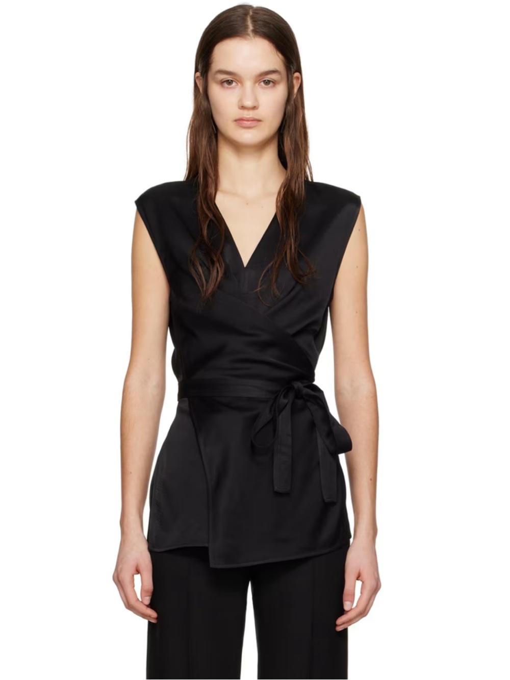 Toteme Black Twisted Blouse